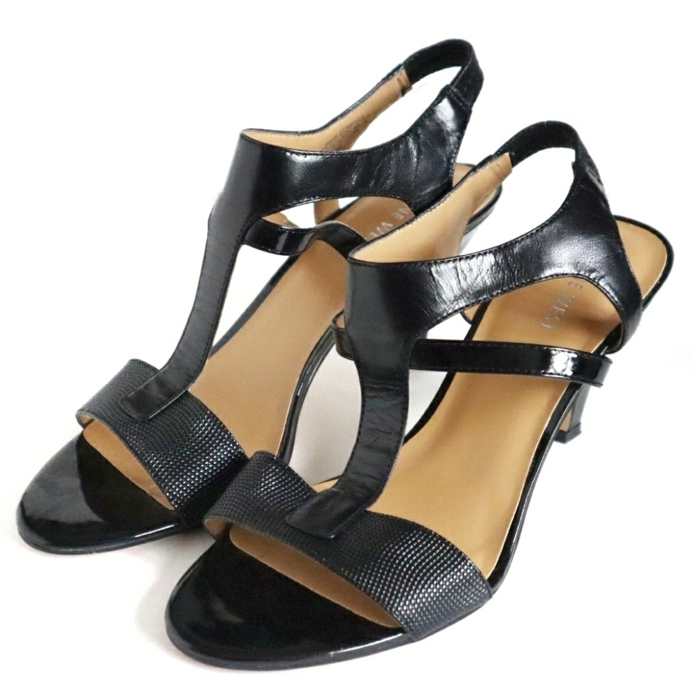 Nine West Best in Show Womens Black Sandals
